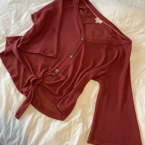 Perch Tie-Front Sweater